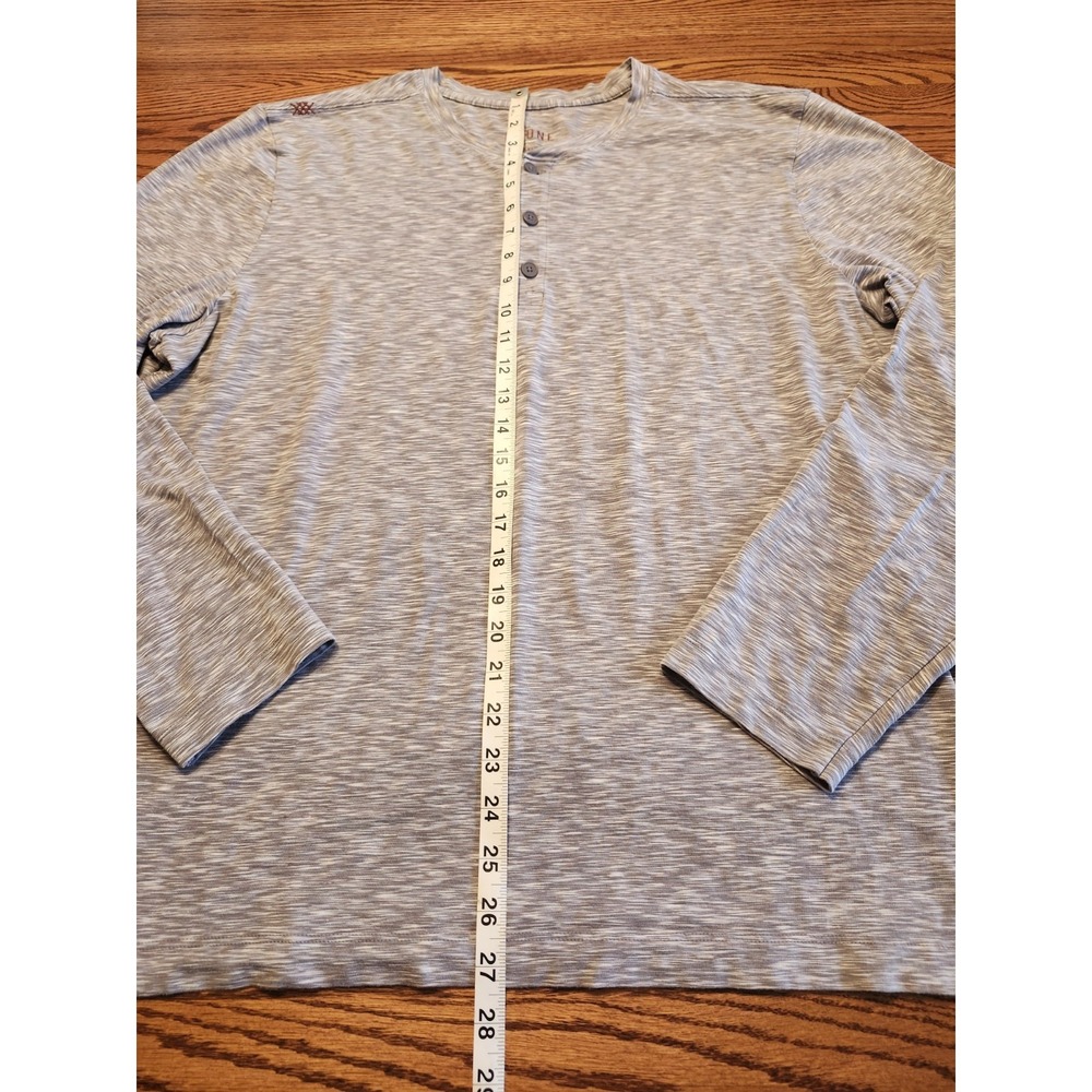 Rhone Long Sleeve Henley Mens Size XXL Marled Gray - Picture 7 of 10